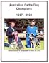 Australian Cattle Dog Champions, 1987-2002