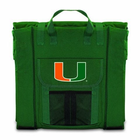 University of Miami Hurricanes Stadium Seat & Cooler Tote Combo