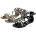 Glaze by Adi Metalic Accent Ankle Strap Sandals