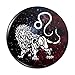 Leo Lion Zodiac Sign Horoscope in Space Pinback Button Pin Badge - 1