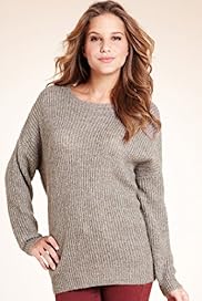 Metallic Effect Chunky Knit Longline Jumper