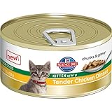 Hill's Science Diet Kitten Tender Chicken Dinner Chunks and Gravy Cat Food Can, 5.5-Ounce, 24-Pack