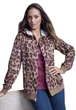 Jessica London Womens Plus Size Animal Print Hoodie