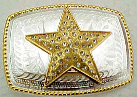 Rhinestone Star Belt Buckle