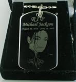Michael Jackson RIP dog tag pendant necklace dog tag