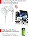 Bluetooth Headphones,Bluetooth Earbuds,Sophia Shop Bluetooth 4.1 Wireless Stereo Earphones Noise Cancelling Lightweight Sweatproof Headset with Microphone for Sports/Running/Jogging/Gym-White/Grey