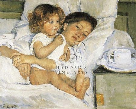 Cover image : Breakfast In Bed Art Print Poster By Mary Cassatt, 11 