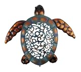 Tropical Ocean Sea Turtle Metal Wall Art Decor