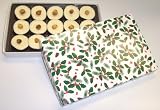 Scott's Cakes 1 lb. White Chocolate Hazelnut Cluster in a Holly Box