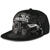 NBA adidas Houston Rockets Black Flat Bill Banner Flex Hat (Small/Medium)