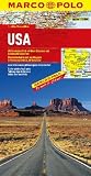 MARCO POlO Kontinental-/L�nderkarte USA 1:4.000.000: Mit landschaftlich sch�nen Strecken und Sehensw�rdigkeiten. �bersichtskarte zum Ausklappen, Entfernungstabelle, Ortsregister - -