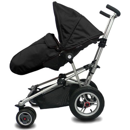 Black Micralite Toro Stroller With Free Lillebaby Black Eurotote Picture