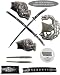 Sporting Goods : 42 inch Silver Spiral Dragon Katana +EXTRAS