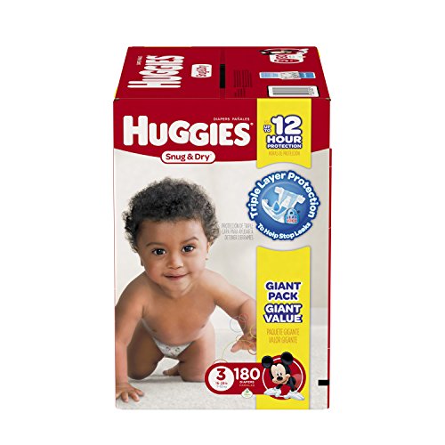 Huggies Snug and Dry Diapers, Size 3, 180 Count New eBay