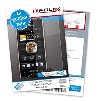 atFoliX 2 x FX-Clear Displayschutzfolie für Sony-Ericsson Xperia ray