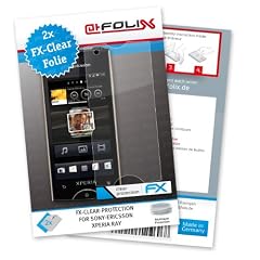 atFoliX 2 x FX-Clear Displayschutzfolie f�r Sony-Ericsson Xperia ray