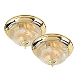 Royce Lighting RFM2/914-325 Twin Pack Flush Mount in Polished Brass Finish