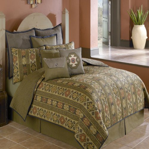 Scent Sation Aztec Diamond Full/Queen Quilt, Multicolored