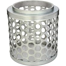 PT Coupling Carbon Steel  Round Hole Pump Suction Strainer, 6"