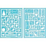 Martha Stewart 32304 Adhesive Stencil, Holiday Icons II