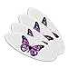 Butterfly with Flowers Double-Sided Oval Nail File Emery Board Set 4 Pack
