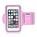 Sports Armband, Ailkin Running Sports Armband for Apple iPhone 6s / iPhone 6 4.7 & Samsung Galaxy S6 / S6 Edge 5.1 inch - Card Slot, Sweat-proof, Pink (Compatible with Cellphones up to 5.2 Inch, Not Fit iPhone 6 Plus)