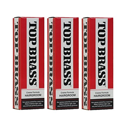 Top Brass Creme Formula Hairgroom Creme (Pack of 3)