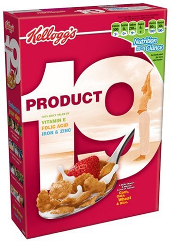 Buy Now at Amazon.com: Kelloggs Product 19 Cereal, 12-Ounce Boxes (Pack Of 4)