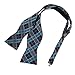 DBA7C01-03 Certificate Family Checkered Self-tied Microfiber Bowtie By Dan Smith