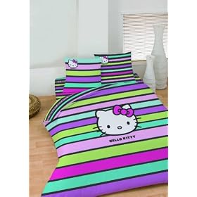 Hello Kitty - Fancy - Parure Housse De Couette 200X200 + 2 Taie D'Oreiller 63X63