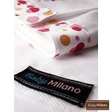 Burp Cloth Set - Red, Pink and Orange Dots by Baby Milano.