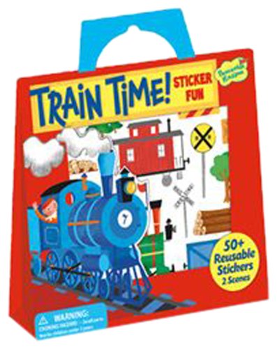 Peaceable Kingdom Sticker Fun! 'Train Time' Reusable Sticker Tote