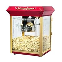 Red Princeton 8 Ounce Bar Style Antique Popcorn Machine