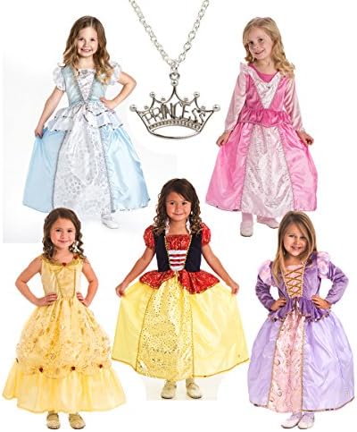 Princess Dress-Up Set &amp; Wondercharms Necklace, Medium (3-5)
