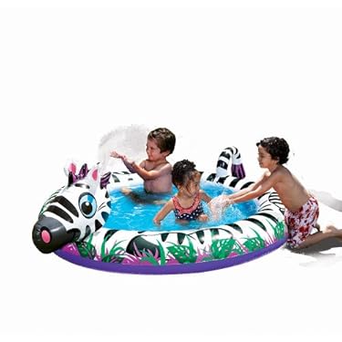 Banzai Spray N Play Zebra Pool