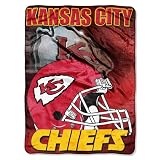 Kansas City Chiefs 60x80 Aggression Design Royal Plush Raschel Throw Blanket