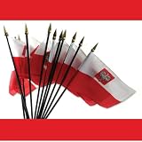 Mini Polish Flag with Eagle