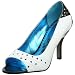 Naughty Monkey Women's Slice Of Life Pump,White/Black,7.5 M
