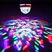 CHEEKON E27 3 Watt Triangle Bulbs RGB Color Changing Crystal Ball Effect DJ Disco Lamps LED Auto Rotating Stage Light for Party, Clubs, Bars and Home