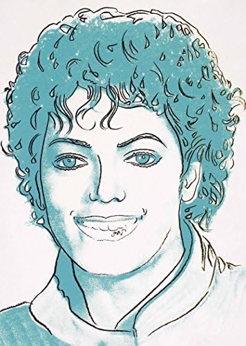 Michael Jackson by Andy Warhol Framed Stretch Canvas Wall Art Home Decor