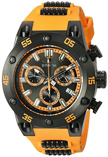 Invicta Men's 19850SYB Speedway Analog Display Swiss Quartz Orange Watch