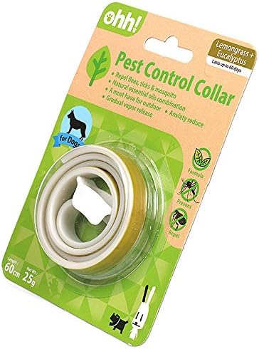 OHH New Natural Essential Oil Pest Control Collar Repel Flea Tick for Dog Puppy (Green)