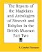 The Reports of the Magicians and Astrologers of Ninevah and Babylon in the British Museum: pt.2