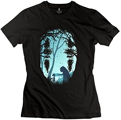 Tianbang New Design Anime Spirited Away Women's T Shirt Size M Black