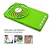 Topwell Hand-held fan Ultra-thin Electric-Powered Cooler 3 Speeds Portable Mini USB Summer Fan Rechargeable Pocket Fan Personal fan with 18650 Rechargeable Battery (Green)