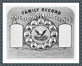 Historic Print (S): Family record. American allegiances