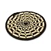Banana Leaves and Raffia Black Trivet-Star Design "Moral Fiber Trivet [Star Design - Black/...