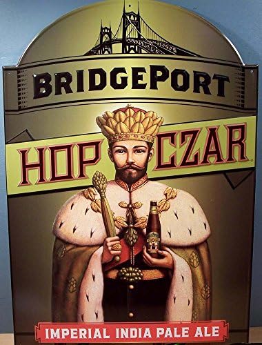 Bridgeport Hop Czar Imperial India Pale Ale Metal Tacker Sign