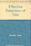 Effective retention of title