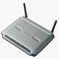 Belkin F5D7231-4P High-Speed Mode Wireless G Router with Built-In USB Print Server